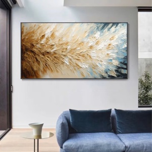 Tablou decorativ canvas, 50x120 cm, panza/lemn, format panoramic, multicolor - Verificat A · Re-Bloom - Img 3