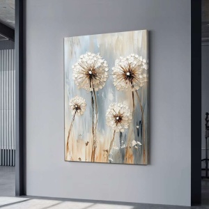 Tablou decorativ canvas model papadii, 45x70 cm, panza/lemn, multicolor - Verificat A · Re-Bloom - Img 3