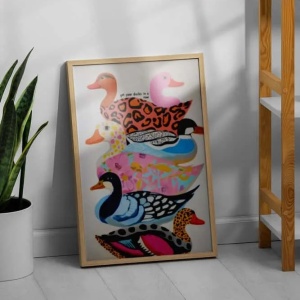 Tablou decorativ model ratuste, MDF/lemn, 33x48 cm, multicolor - Verificat A · Re-Bloom - Img 3