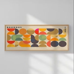 Tablou decorativ Re-Bloom, MDF/lemn masiv, multicolor, 50 x 120 cm