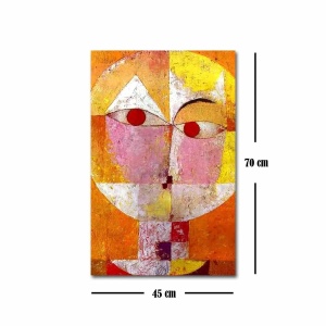 Tablou decorativ Re-Bloom, model abstract, lemn/panza, multicolor, 45 x 70 cm, Resigilat, Grad B - Img 3