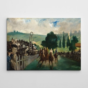 Tablou decorativ Re-Bloom, model peisaj, lemn/panza, multicolor, 50 x 70 cm - Img 2