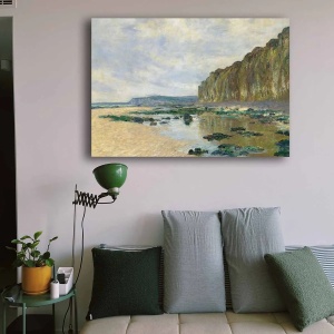 Tablou decorativ Re-Bloom, model peisaj, panza/lemn, multicolor, 70 x 100 cm - Img 2