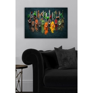 Tablou decorativ Re-Bloom, panza/lemn, multicolor, 50 x 70 cm - Img 3