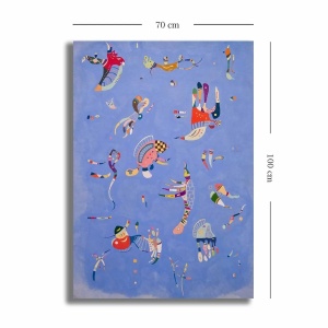 Tablou decorativ Re-Bloom, panza/lemn, multicolor, 70 x 100 cm - Img 3