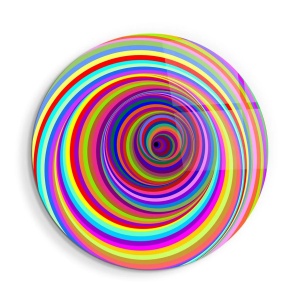 Tablou decorativ Re-Bloom, sticla calita, multicolor, 80 x 80 cm