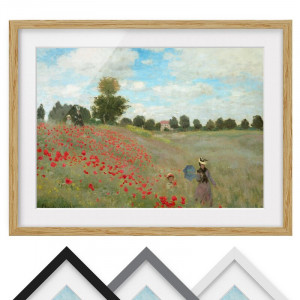 Tablou 'Poppies at Argenteuil', hartie, 40 x 55 x 2 cm - Img 3