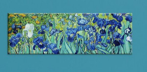 Tablou Vincent van Gogh, albastru/verde, 40 x 120 cm - Img 2
