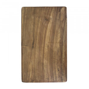 Taburet Gorman, lemn, maro/negru, 45 x 45 x 27 cm - Img 4