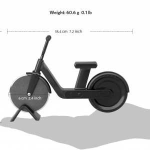 Taietor pentru pizza Uaugulft, model motocicleta, otel inoxidabil/ABS, negru, 12 x 18,4 cm