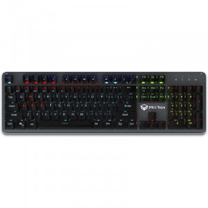 Tastatura profesionala pentru jocuri Pierre Mond, USB Kabel, RGB, negru, 44 x 13,5 x 3 cm 