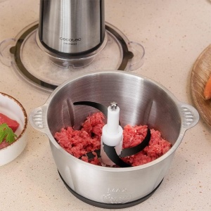 Tocator Cecotec ChopBeat 1500 TitanBlack, 600W, 1.5 l, Lame titan, Vas Inox, 2 viteze - Img 6