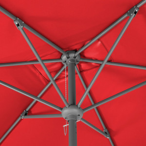 Umbrela de soare Tunis, rosu, 150 x 270 cm - Img 4
