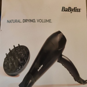 Uscator de par BaByliss D563DE, 2100W, 2 viteze, 3 trepte de temperatura, 2 accesorii: difuzor, concentrator, Tehnologie Ceramica, Negru, Resigilat, Grad A - Img 2