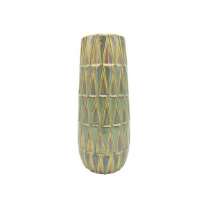 Vaza Nomad, ceramica, verde, 33 x 14 x 14 cm