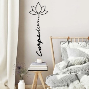 Wallxpert decor de perete metal, 21x60 cm, grosime 1.5mm, 0.101 kg, negru - Verificat A · Re-Bloom - Img 3
