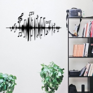 Wallxpert decor de perete metal, 69x37 cm, grosime 1.2mm, negru - Verificat A · Re-Bloom - Img 2
