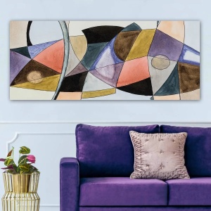 Wallxpert tablou decorativ canvas 50x120 cm, panza 100%, rama lemn 100% grosime 3 cm, format panoramic, multicolor - Verificat A · Re-Bloom - Img 3