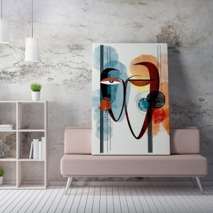 Wallxpert tablou decorativ canvas 50x70 cm, 50% bumbac/50% poliester, imprimare digitala, rama lemn 2x3 cm, multicolor - Verificat A · Re-Bloom - Img 3