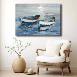 Wallxpert tablou decorativ canvas 70x100 cm, panza 100% grosime 2.8mm, rama lemn pin 100%, multicolor - Verificat A · Re-Bloom - Img 4