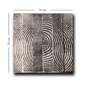 Wallxpert tablou decorativ canvas 70x70 cm, panza 100% grosime 2.8mm, rama lemn pin 100%, multicolor - Verificat A · Re-Bloom - Img 2