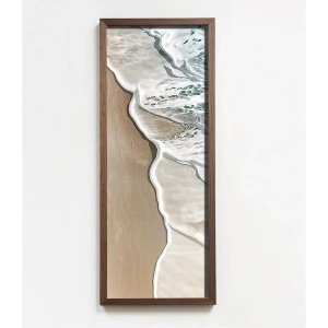 Wallxpert tablou decorativ inramat, 40x120 cm, MDF 3mm, imprimare UV, cadru lemn pin 3.5mm, format panoramic, multicolor - Verificat A · Re-Bloom