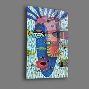 Wallxpert tablou din sticla securizata 50x70 cm, sticla calita 4mm, imprimare UV, multicolor - Verificat A · Re-Bloom - Img 2