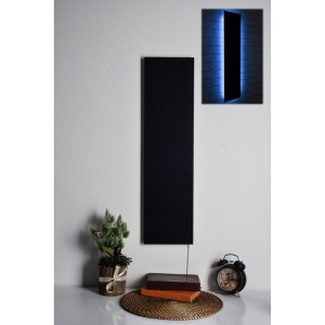 Xmas decoratiune de perete cu LED, 75x20 cm, MDF 2.7mm, 60 LED-uri, adaptor 12V 1A, cablu 375 cm, albastru - Verificat B · Re-Bloom - Img 4
