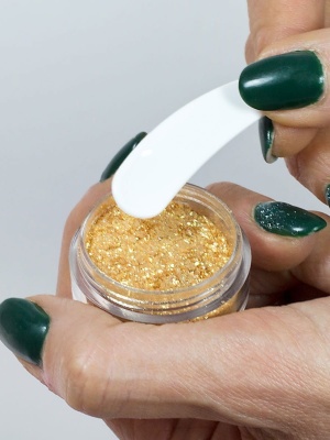 Kozmetikai pigment fényes 55 Sparkle Gold - Img 4