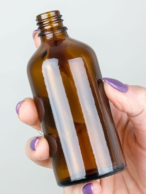 Üvegpalack Brown DIN18, 100 ml - Img 3