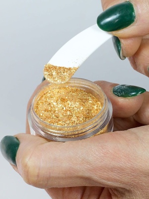 Kozmetikai pigment fényes 55 Sparkle Gold - Img 3