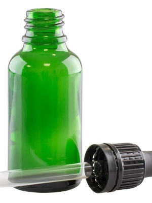 Üvegpalack Green DIN18, 30 ml - Img 4