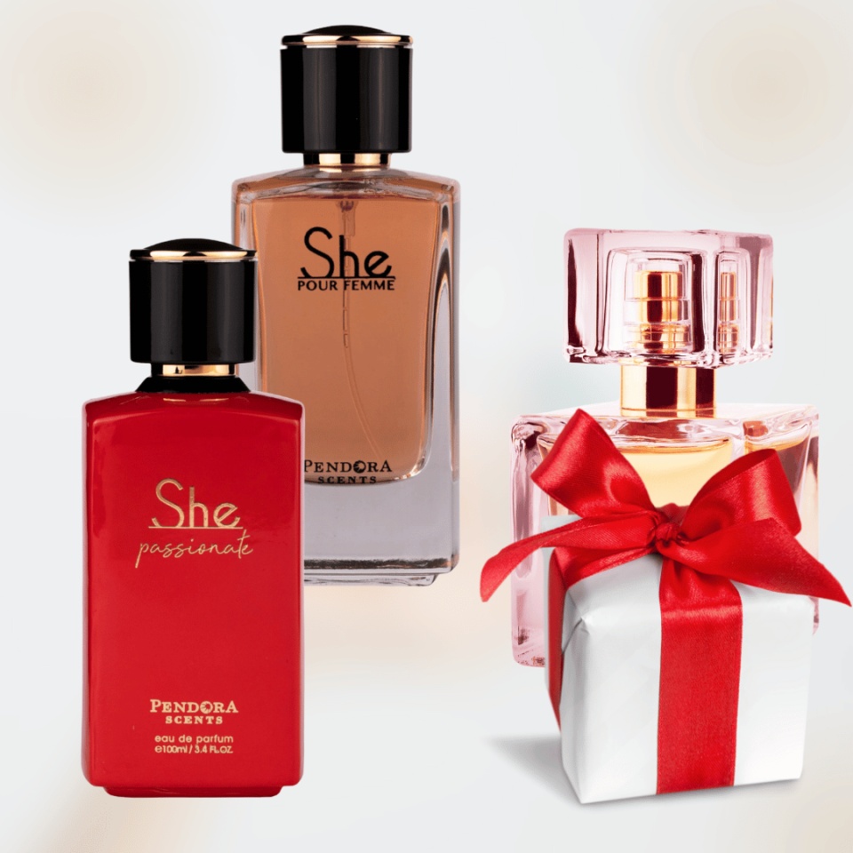 She Passionate 100 ml + She Pour Femme 100 ml + Parfum cadou 100 ml