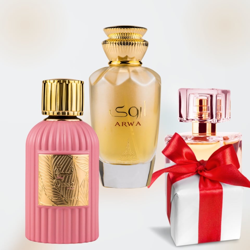 Qissa Pink + Arwa + Parfum Cadou