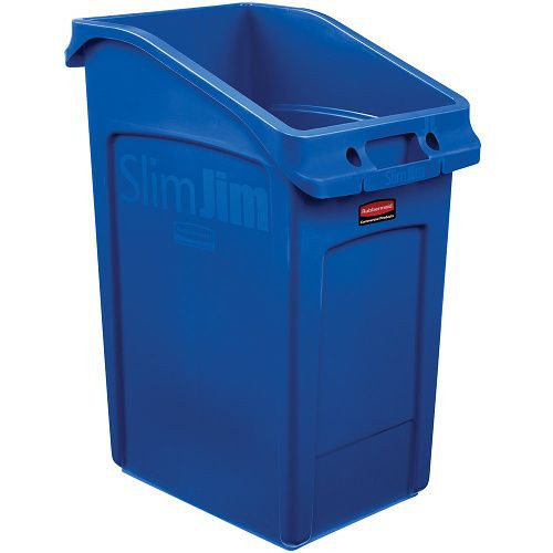 Container plastic heavy duty, Slim Jim, pozitie sub masa, albastru, 87L