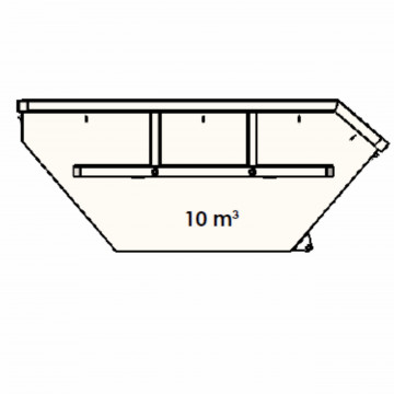 Container metalic Skip Asimetric 10m³ - 12tone - Img 2