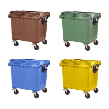 Set Promo Containere 1100 l, Colorate colectare selectiva