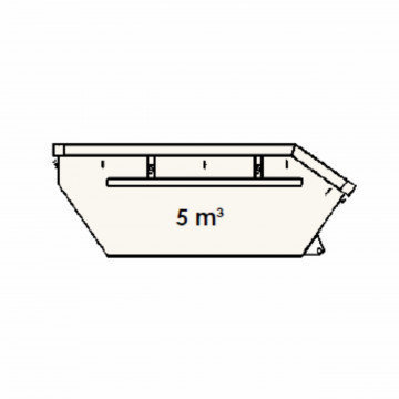 Container metalic Skip Asimetric 5m³ - 7tone - Img 2
