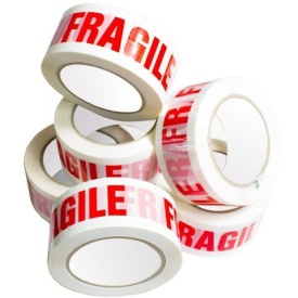 1 buc Banda adeziva FRAGILE cu zgomot