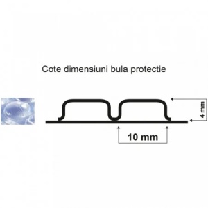 50 mp Folie cu bule 60 microni - 0,5 m latime x 100 m lungime - Img 2