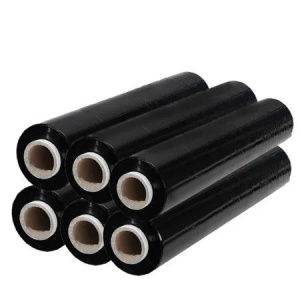 6 buc Folie Stretch manual NEGRU - 2,7 kg / rola 500 mm , 23 my