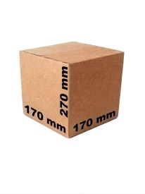 Set 50 buc Cutie carton NATUR 170 x 170 x 270 mm