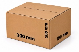 1 buc Cutie carton NATUR 300 x 190 x 200 mm - 5 straturi