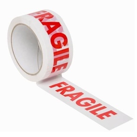 1 buc Banda adeziva FRAGILE SILENT - 48mm x 60m - 1 buc