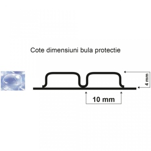 20 mp Folie cu bule 50 microni /mp - 0,20 m latime x 100 m lungime - Img 2