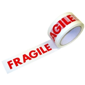 1 buc Banda adeziva FRAGILE SILENT - 48mm x 60m - 1 buc
