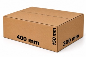 100 buc Cutie carton NATUR 400 x 300 x 150 mm