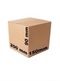 Set 200 buc Cutie carton NATUR 200 x 150 x 90 mm