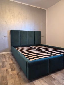 Pat tapitat Abra 4 - Somiera rabatabila si lada de depozitare incluse - Img 5