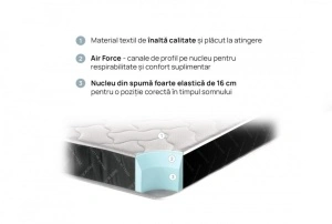 Saltea Silver Black de la iSleep - Img 3